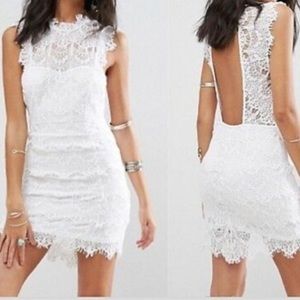 Free People White Lacy Dress